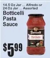 Super Fresh Botticelli pasta sauce offer