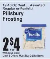 Super Fresh Pillsbury frosting offer