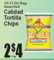 Super Fresh Calidad tortilla chips offer