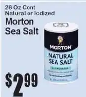 Super Fresh Morton natural sea salt offer