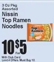 Super Fresh Nissin Top Ramen Noodles offer