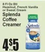 Super Fresh Splenda Coffee Creamer offer