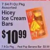 Super Fresh Hicey ice cream bars offer