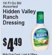 Super Fresh Hidden Valley Ranch Dressing offer