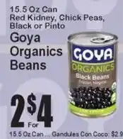 Super Fresh Goya Organics Beans offer