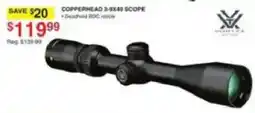 Dunham's Sports Copperhead 3-9x40 Scope offer