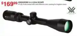 Dunham's Sports Vortex Crossfire II 4 - 12 x 44 scope offer