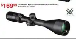 Dunham's Sports Straight wall crossfire 3-9x50 scope offer