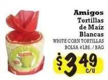La Michoacana White corn tortillas offer