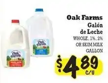 La Michoacana Oak Farms Galon de Leche offer
