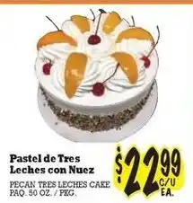 La Michoacana Pecan tres leches cake offer