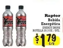 La Michoacana Raptor bebida energética offer