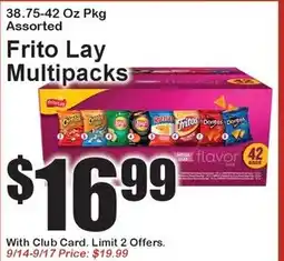 Super Fresh Frito Lay Multipacks offer