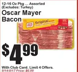 Super Fresh Oscar Mayer Bacon offer