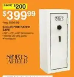 Dunham's Sports Sports Afield 24 gun fire rated safe offer