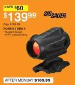 Dunham's Sports Sig Sauer Romeo X Gen II offer