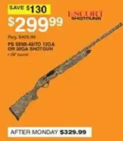 Dunham's Sports Escort ps semi-auto 12ga or 20ga shotgun offer