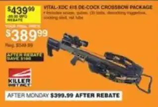 Dunham's Sports Vital-XDC 415 De-Cock Crossbow Package offer