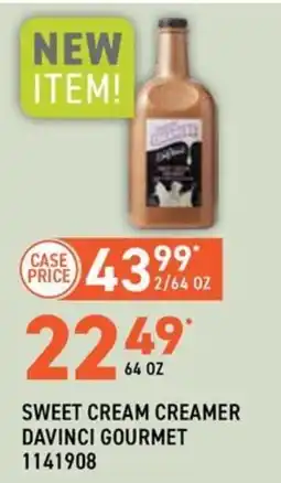 US Foods Chef's Store Sweet cream creamer davinci gourmet offer
