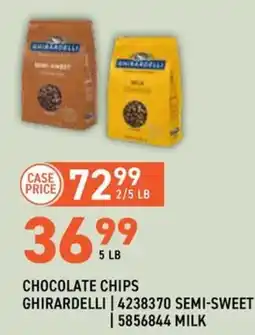 US Foods Chef's Store Ghirardelli chocolate chips offer