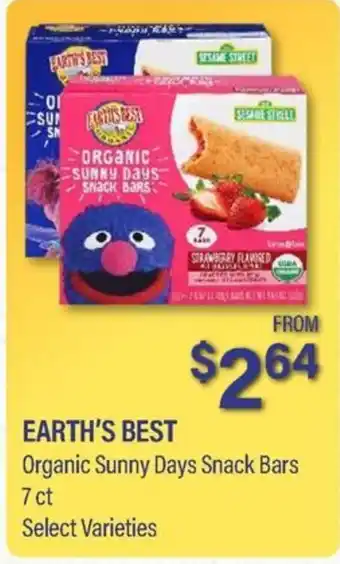 Earth's Best Organic Sunny Days Snack Bars
