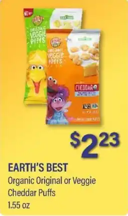 Commissary Earth's Best Organic Original or Veggie Cheddar Puffs offer