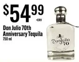 Jons International Don Julio 70th Anniversary Tequila offer