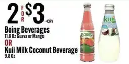 Jons International Boing Beverages or Kuji Milk Coconut Beverage offer