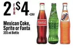 Jons International Mexican Coke, Sprite or Fanta offer