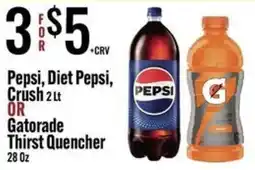 Jons International Pepsi, Diet Pepsi, Crush or Gatorade Thirst Quencher offer