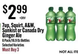 Jons International 7up, Squirt, A&W, Sunkist or Canada Dry Ginger Ale offer