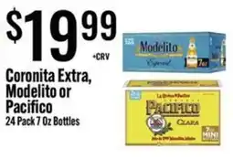 Jons International Coronita Extra, Modelito or Pacifico offer