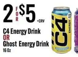 Jons International C4 Energy Drink or Ghost Energy Drink offer