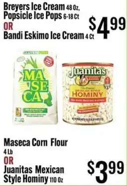 Jons International Breyers Ice Cream or Bandi Eskimo Ice Cream offer