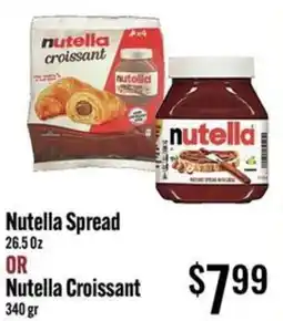Jons International Nutella Spread or Nutella Croissant offer