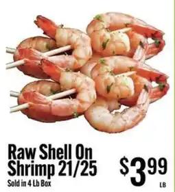 Jons International Raw Shell On Shrimp 21/ 25 offer