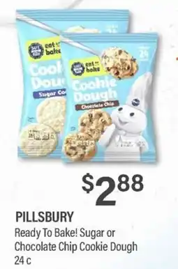 Commissary Pillsbury Ready To Bake! Sugar or Chocolate Chip Cookie Dough offer