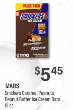 Commissary Mars Snickers Caramel Peanuts Peanut Butter Ice Cream Bars offer