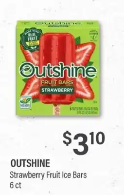 Commissary Outshine strawberry fruit ice bars offer