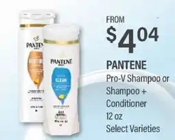 Commissary Pantene Pro-V Shampoo or Shampoo + Conditioner offer