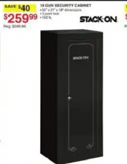 Dunham's Sports Stack-On 18 Gun Security Cabinet offer