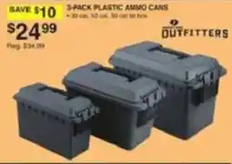 Dunham's Sports Outfitters 3-pack plastic ammo cans offer