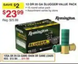 Dunham's Sports Remington 12 Or 20 Ga Slugger Value Pack offer