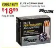 Dunham's Sports Sig Sauer elite performance ammunition offer