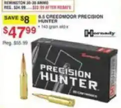 Dunham's Sports Hornady 6.5 Creedmoor Precision Hunter offer
