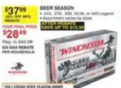 Dunham's Sports Winchester deer season ammo offer