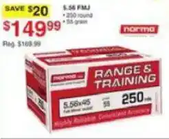 Dunham's Sports Norma Range & Training 5.56x45 offer