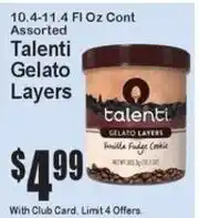 Super Fresh Talenti Gelato Layers offer
