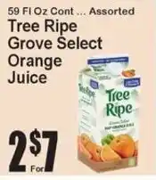 Super Fresh Tree Ripe Grove Select Orange Juice offer