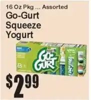 Super Fresh Go-Gurt Squeeze Yogurt offer